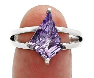 Amethyst Ring size-7 EXR02968 R-1019, 10x14 mm