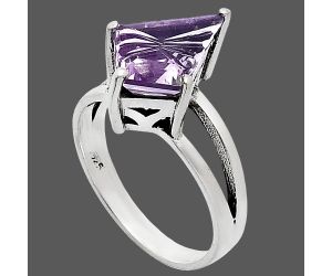 Amethyst Ring size-7 EXR02968 R-1019, 10x14 mm