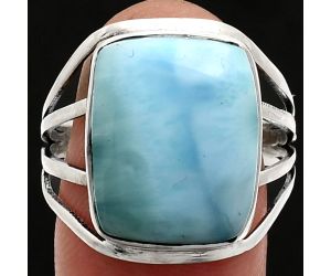 Larimar (Dominican Republic) Ring size-10 EXR03007 R-1219, 13x17 mm