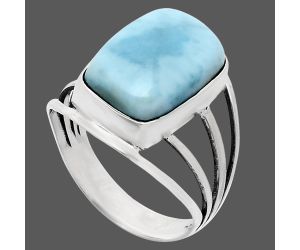 Larimar (Dominican Republic) Ring size-10 EXR03009 R-1219, 11x16 mm