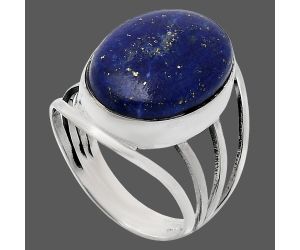 Lapis Lazuli Ring size-8 EXR03035 R-1219, 13x18 mm