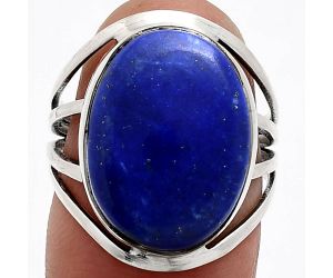 Lapis Lazuli Ring size-7 EXR03039 R-1219, 13x17 mm