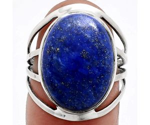 Lapis Lazuli Ring size-7 EXR03040 R-1219, 13x18 mm