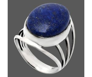 Lapis Lazuli Ring size-7 EXR03040 R-1219, 13x18 mm