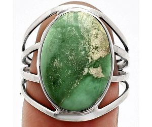 Utah Variscite Ring size-8 EXR03046 R-1219, 13x17 mm