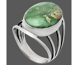 Utah Variscite Ring size-8 EXR03046 R-1219, 13x17 mm