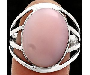 Pink Opal Ring size-10 EXR03059 R-1219, 13x17 mm