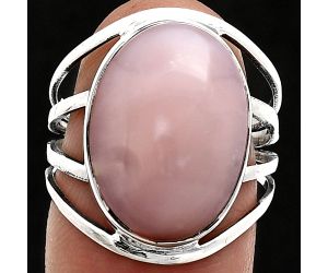 Pink Opal Ring size-8 EXR03060 R-1219, 13x18 mm