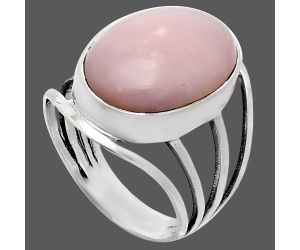 Pink Opal Ring size-8 EXR03060 R-1219, 13x18 mm