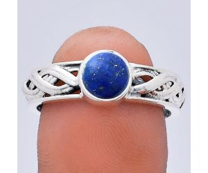 Lapis Lazuli Ring size-9.5 EXR03123 R-1161, 7x7 mm