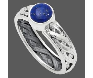 Lapis Lazuli Ring size-9.5 EXR03123 R-1161, 7x7 mm