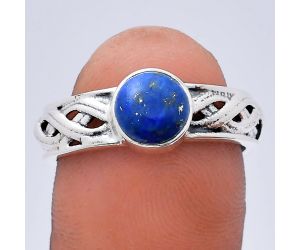 Lapis Lazuli Ring size-8 EXR03124 R-1161, 7x7 mm