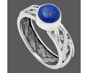 Lapis Lazuli Ring size-8 EXR03124 R-1161, 7x7 mm