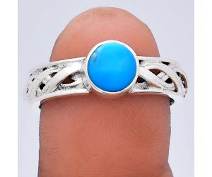 Sleeping Beauty Turquoise Ring size-9.5 EXR03125 R-1161, 7x7 mm