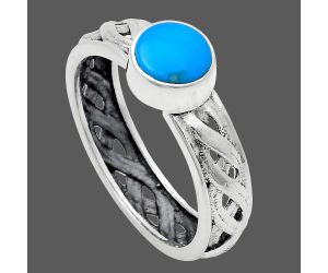 Sleeping Beauty Turquoise Ring size-9.5 EXR03125 R-1161, 7x7 mm