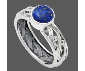 Lapis Lazuli Ring size-8 EXR03126 R-1161, 7x7 mm