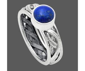 Lapis Lazuli Ring size-7 EXR03130 R-1161, 7x7 mm