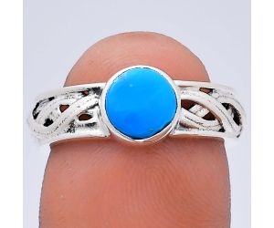 Sleeping Beauty Turquoise Ring size-7 EXR03131 R-1161, 7x7 mm