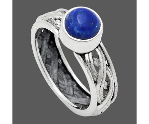 Lapis Lazuli Ring size-7 EXR03133 R-1161, 7x7 mm