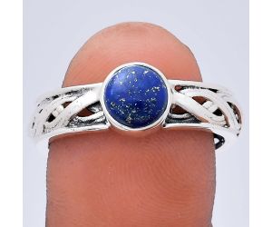 Lapis Lazuli Ring size-9.5 EXR03134 R-1161, 7x7 mm