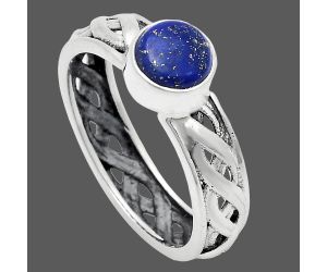 Lapis Lazuli Ring size-9.5 EXR03134 R-1161, 7x7 mm