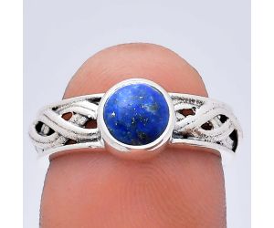 Lapis Lazuli Ring size-7 EXR03135 R-1161, 7x7 mm