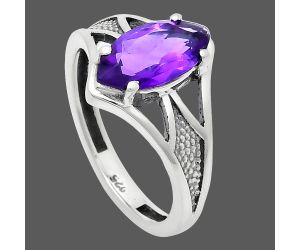 Amethyst Ring size-9 EXR03186 R-1727, 6x12 mm