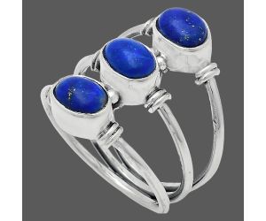 Lapis Lazuli Ring size-7 EXR03334 R-1566, 7x5 mm