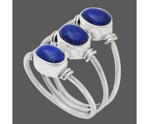 Lapis Lazuli Ring size-7 EXR03343 R-1566, 7x5 mm