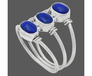 Lapis Lazuli Ring size-10 EXR03344 R-1566, 7x5 mm