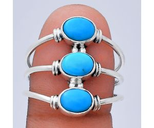 Sleeping Beauty Turquoise Ring size-10 EXR03353 R-1566, 7x5 mm