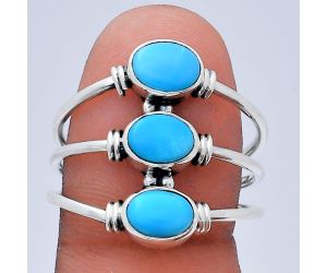 Sleeping Beauty Turquoise Ring size-10 EXR03355 R-1566, 7x5 mm