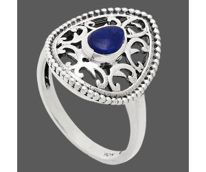 Lapis Lazuli Ring size-8 EXR03382 R-1038, 7x5 mm