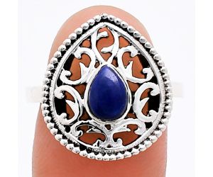 Lapis Lazuli Ring size-8 EXR03389 R-1038, 7x5 mm