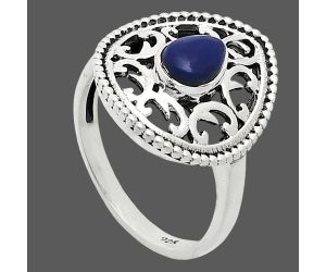 Lapis Lazuli Ring size-8 EXR03389 R-1038, 7x5 mm