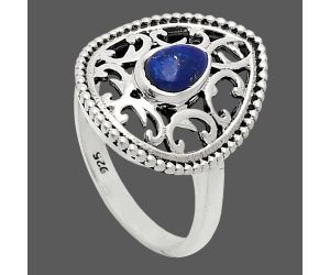 Lapis Lazuli Ring size-7 EXR03396 R-1038, 7x5 mm