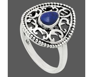 Lapis Lazuli Ring size-8 EXR03397 R-1038, 7x5 mm