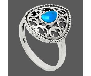 Sleeping Beauty Turquoise Ring size-10 EXR03402 R-1038, 7x5 mm