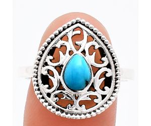 Sleeping Beauty Turquoise Ring size-10 EXR03412 R-1038, 7x5 mm