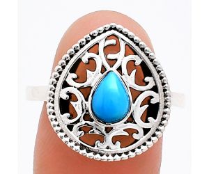 Sleeping Beauty Turquoise Ring size-9.5 EXR03420 R-1038, 7x5 mm