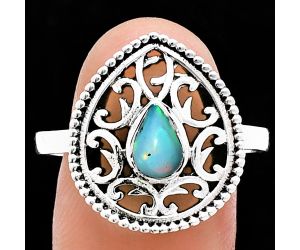 Ethiopian Opal Ring size-10 EXR03427 R-1038, 7x5 mm