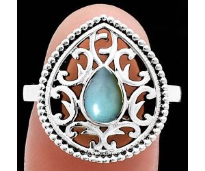 Ethiopian Opal Ring size-8 EXR03431 R-1038, 7x5 mm