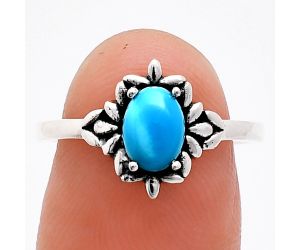 Sleeping Beauty Turquoise Ring size-7 EXR03440 R-1721, 7x5 mm