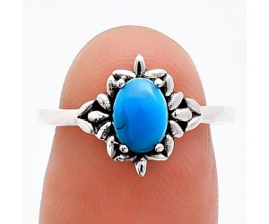 Sleeping Beauty Turquoise Ring size-7 EXR03447 R-1721, 7x5 mm