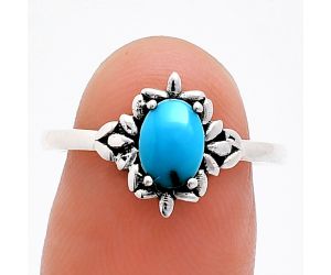 Sleeping Beauty Turquoise Ring size-8 EXR03450 R-1721, 7x5 mm