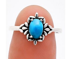 Sleeping Beauty Turquoise Ring size-7 EXR03451 R-1721, 7x5 mm