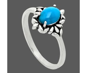 Sleeping Beauty Turquoise Ring size-7 EXR03451 R-1721, 7x5 mm