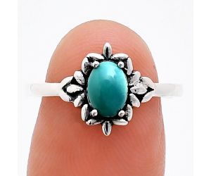 Sleeping Beauty Turquoise Ring size-8 EXR03452 R-1721, 7x5 mm