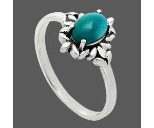 Sleeping Beauty Turquoise Ring size-8 EXR03452 R-1721, 7x5 mm