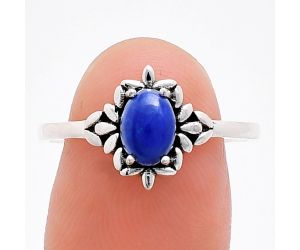 Lapis Lazuli Ring size-9 EXR03478 R-1721, 7x5 mm